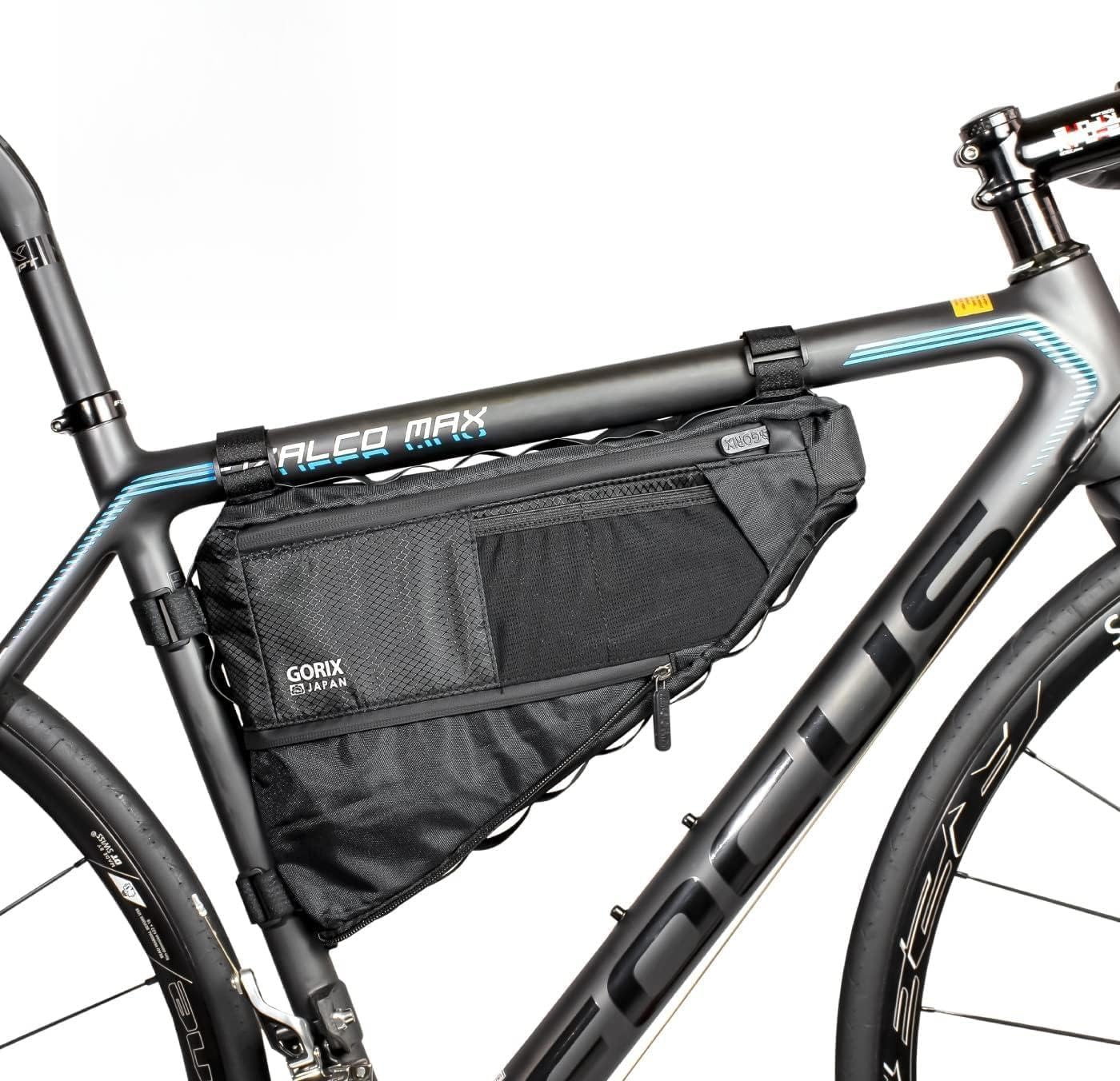 GORIX Bike Triangle Bag Frame Top Tube Expandable 3.5L Waterproof Cycling Road Mountain Bicycle (GX-FB PELICAN)