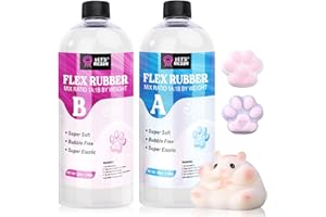 LET'S RESIN Flex Rubber for Making Taba Squishy-Super Soft 60oz Silicon Mix for Squishy Maker, DIY, Custom Cat Paws & Stress Relief Gifts