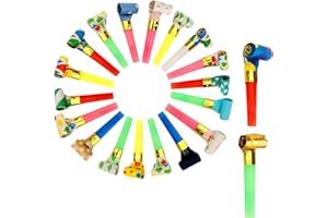 YIAROMOU Party Blowers, 25 PCS Party Blowers for Kids, Party Blowouts, Party Noise Makers Horns, Colorful Birthday Blowers Noisemakers Blow Horns Party Whistles Favors for Birthday Christmas New Years Events