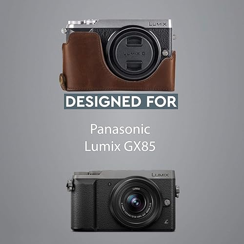 MegaGear Ever Ready Leather Camera Half Case Compatible with