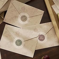 STARLIBOO Round Clear Seal Stickers- 2 Inch Clear