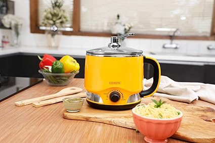 Clearline 8-in-1 Multi-Cook Kettle : Vibrant Yellow Colour - One Appliance : Multiple Function