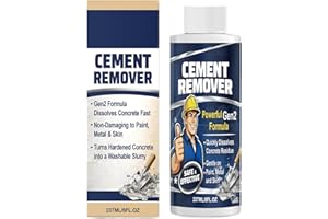 Concrete Stain Remover,Fast-Acting No-Damaging Cleaner | 237ml Dried Concrete Remover Liquid - for Outdoor Indoor Constructio