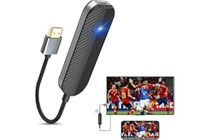 ZONSITON iShare iOS Wireless HDMI Display Adapter for iPhone, Streaming Mirroring Device for iPhone to TV/Monitor/Projector, HD Video & Audio Sync, iOS Screen Mirroring Adapter (Not Support Netflix)