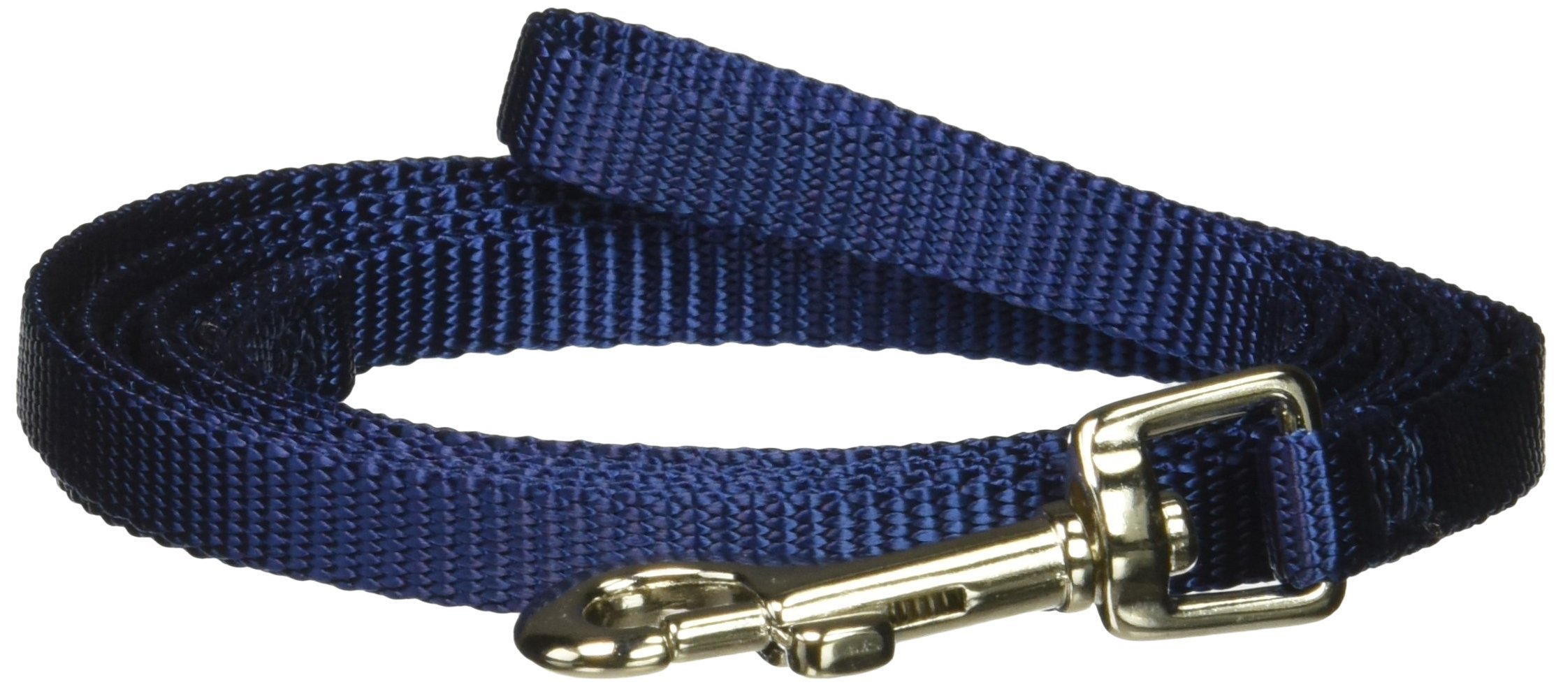 Hamilton SLE 6NV 3/8-Inch Single Thick Nylon Lead with Swivel Snap, 6-Feet, Navy Blue