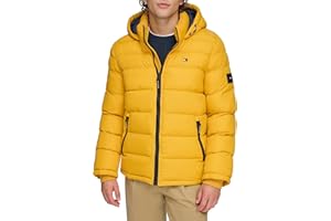 Tommy Hilfiger Mens Legacy Hooded Puffer JacketDown Alternative Coat