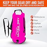 Ultra Dry Adventurer Swim Buoy Tow Float 28L Pink Dry Bag Phone Case view 2