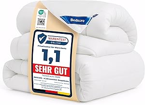 BEDSURE Bettdecke 135x200 Winterdecke 450gsm - 4 Jahreszeiten 2 teilig Bettdecken - Inklusive Ganzjahresdecke 135x200 300gsm & Sommerdecke 200x135 150gsm, Steppdecke für Winter/Sommer/Vierjahreszeiten
