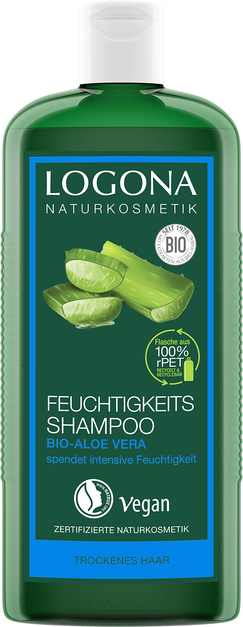 LOGONA Naturkosmetik Organic Aloe Vera Moisturising Shampoo