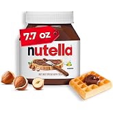 Nutella Creamy Hazelnut Spread with Cocoa, 7.7 oz | Nutella spread is a breakfast favorite for toast and pancakes, on desserts and with snacks