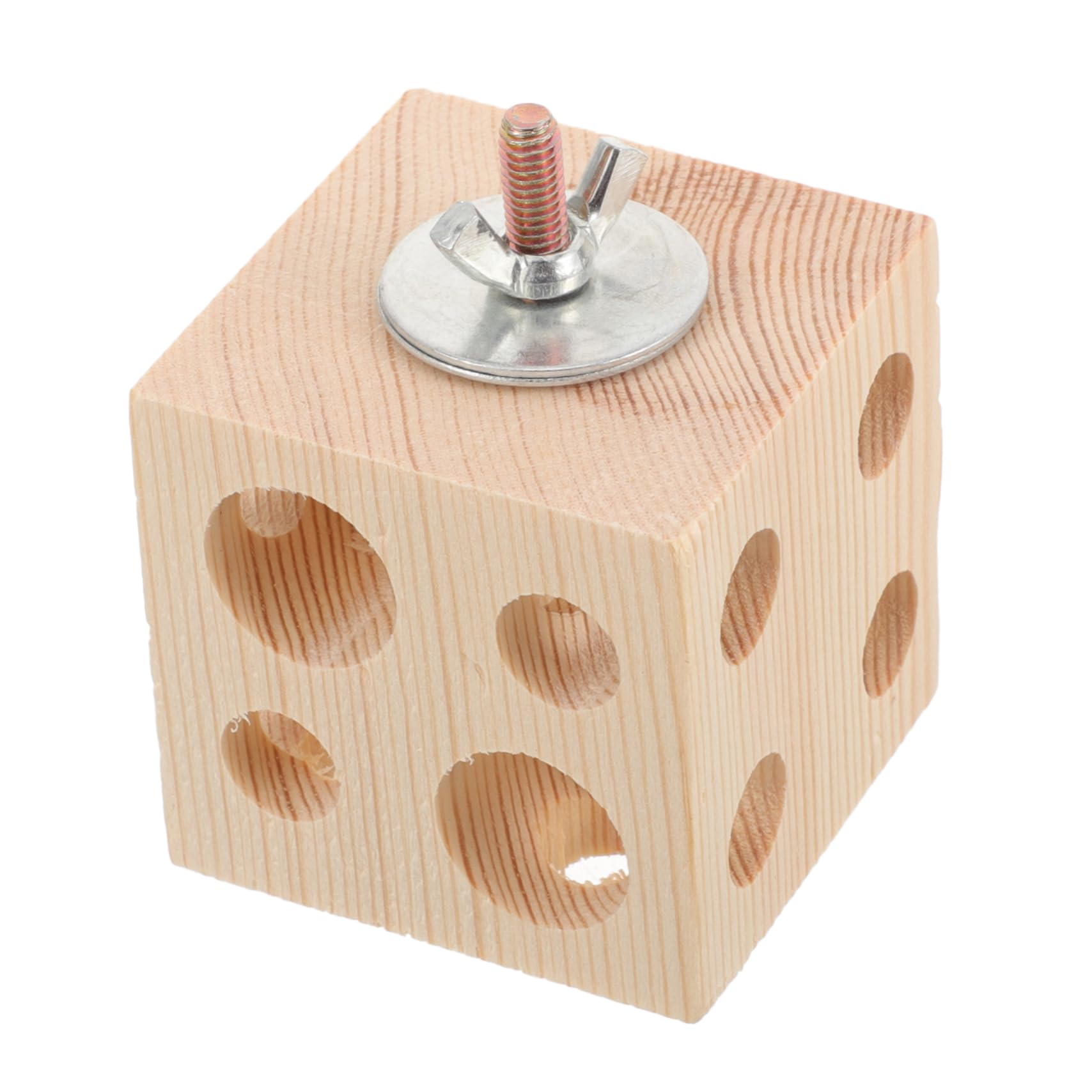 Kisangel Parrot Chewing Toy Parrot Cage Toy s Foraging Bird Chewing Playing Bird Interactive Puzzle Foraging Wooden Block Bite