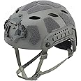 AOUTACC Lightweight Tactical FAST Helmet, Military Integrated Helmet with NVG Mount Base, Side Rails,Pre-slotted Headset Strap for Outdoor Sports, CS