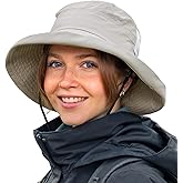 TOP-EX ChicPony™ Women's Wide Brim Bucket Sun Hat with Ponytail Hole UPF 50 Summer Packable Sunhat for Travel Beach Outdoor