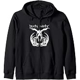 Death Note Ryuk Splatter Silhouette Anime Zip Hoodie
