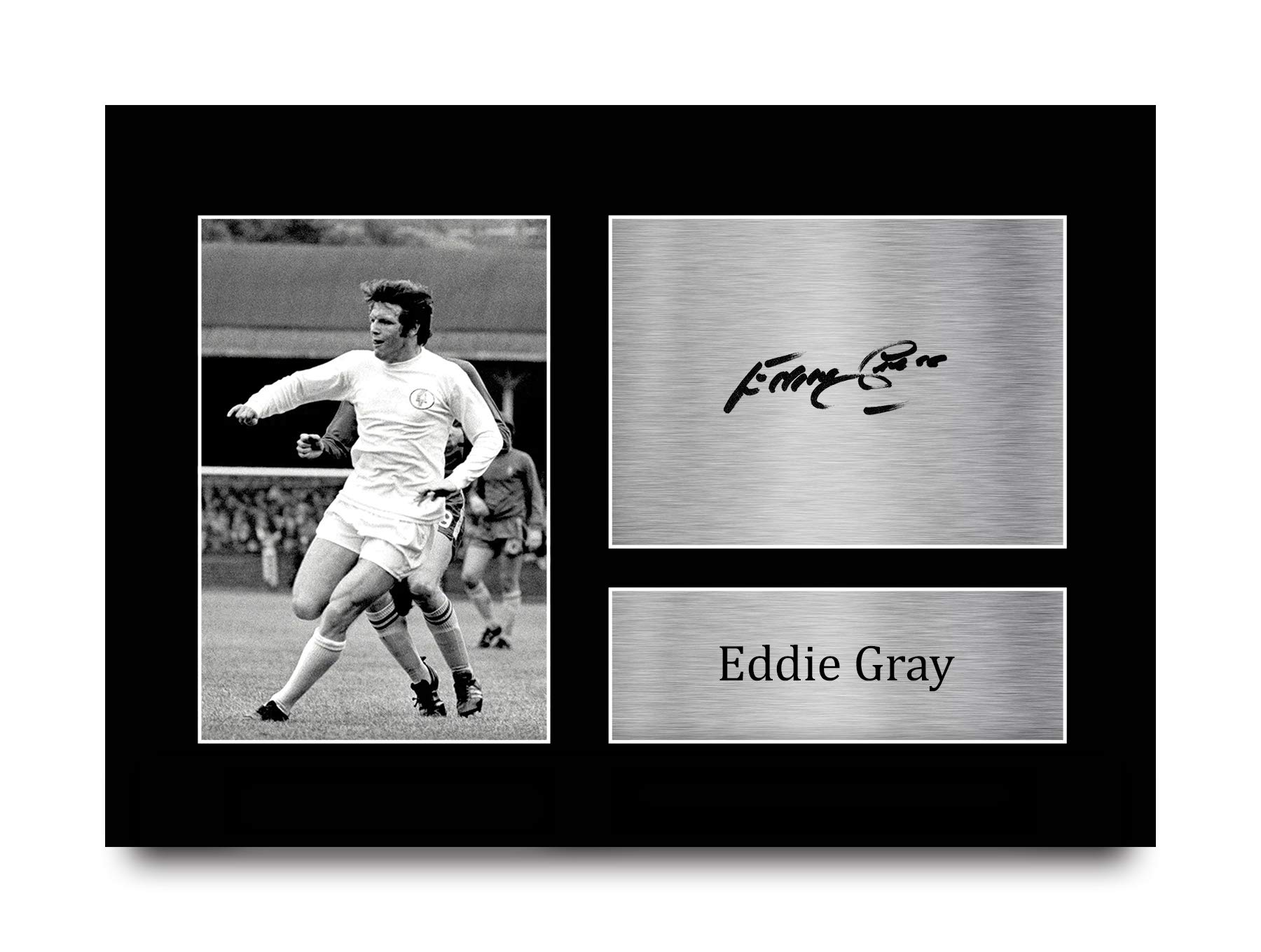 HWC Trading A4 Eddie Gray Leeds United Gifts Printed Signed Autograph Picture for Football Fans and Supporters — image 1