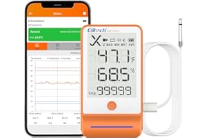 Elitech GSP-6Pro Bluetooth Temperature Data Layer -40°C to +85°C | 100,000 Measurement Points | Calibration Certificate | Blu