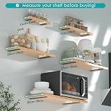 Yeabett Shelf Brackets 4 Pack Right Angle Floating Shelf Brackets 15cm 70kg view 4