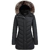 GOLDLADIES Women's Waterproof Long Winter Coat Thickened Down Puffer Jacke Winter Parka
