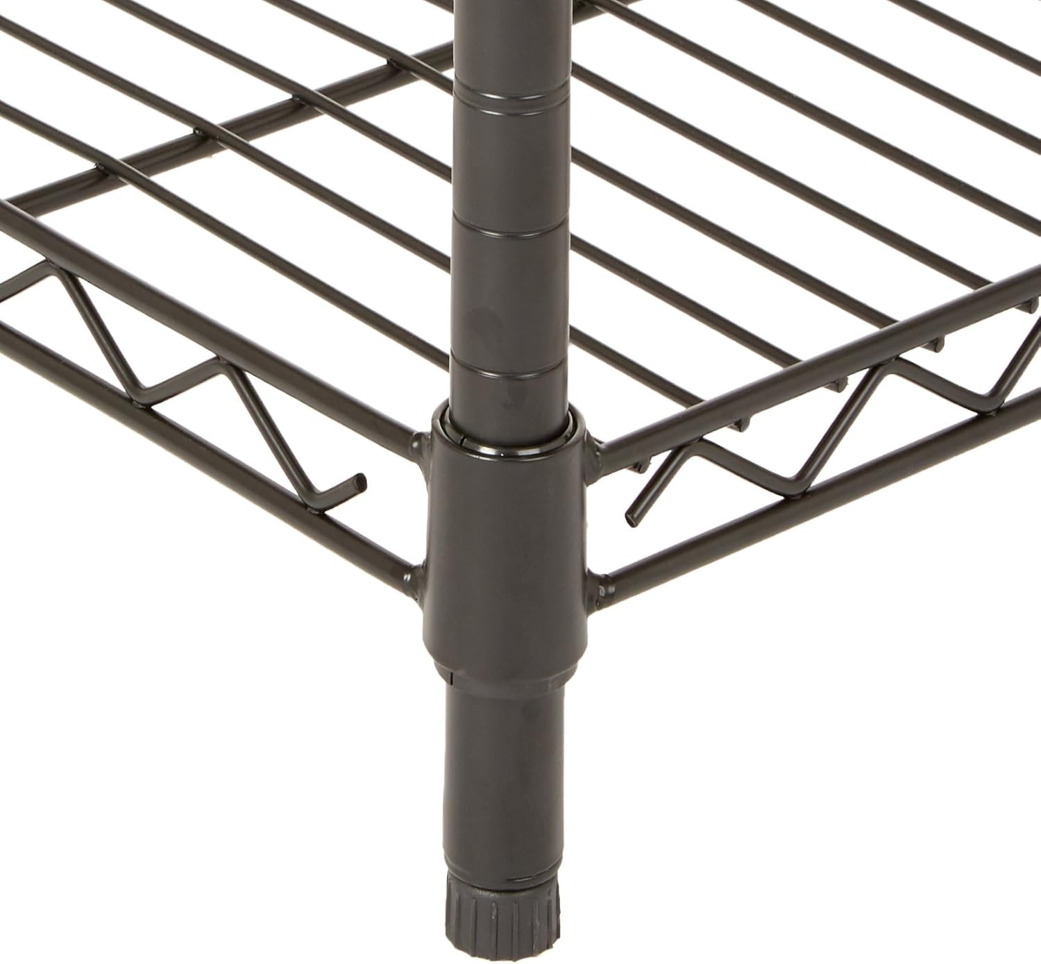 Basics 4-Shelf Adjustable, Heavy Duty Storage Shelving Unit (350 lbs loading capacity per shelf), Steel Organizer Wire Rack, Black (36L x 14W x 54H): Home & Kitchen