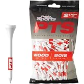 PrideSports PTS Wood Golf Tees | 120 Count, 2-1/8 Inch | #1 Wood Tee on Tour | Best for Drivers &amp; Woods