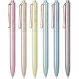 Mr. Pen- Retractable Gel Pens, 6 Pack, Black Ink Gel Pens Fine Point, Metallic Colorful Barrels, Retractable Pens, Gel Ink Pens, Aesthetic Pens for Journaling Fine Tip Pens