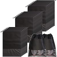 24PCS Travel shoe bags non-woven with rope for men and women large shoes storage packing pouch organizers