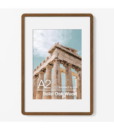 Amazon.com - Homeforia A2 Picture Frame Brown, High End Dark Oak