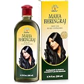 Dabur Maha Bhringraj Herbal Ayurvedic Hair Oil &ndash; Infused with Bhringraj Oil for Scalp Nourishment, Soft and Manageable Strands &ndash; Oils for Hair and Scalp Massage &ndash; 200ML (6.76 fl oz)