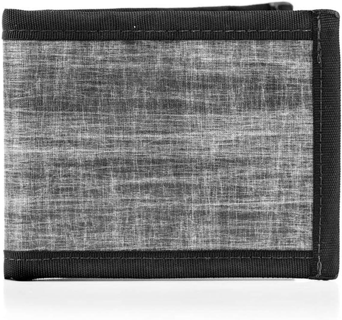 Flowfold RFID Blocking Vanguard Bifold Wallet Durable Slim Wallet Front Pocket Wallet, Bifold Wallet Made in USA (Heather Grey)