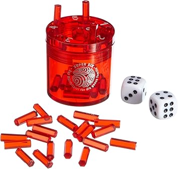 BestSaller Abs Family Super Six Travel Game, Red, Small/5 x 5cm