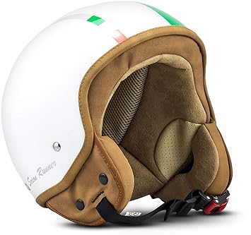 SOXON SP-301 Italy Motorrad-Helm Roller-Helm Jet-Helm Bobber Scooter-Helm Pilot Cruiser Vintage Mofa Chopper Helmet Biker Ves