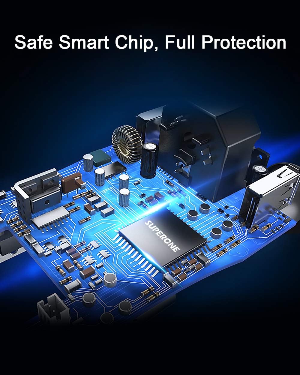 SUPERONE 150W Car Power Inverter DC 12V to 110V AC Car Converter, Dual USB Car Charger and 2-Socket Cigarette Lighter Adapter: Electronics