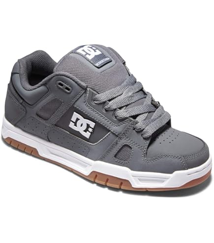 Amazon.com | DC STAGXWKW Men's Trainers, Grey Gum, 12 US