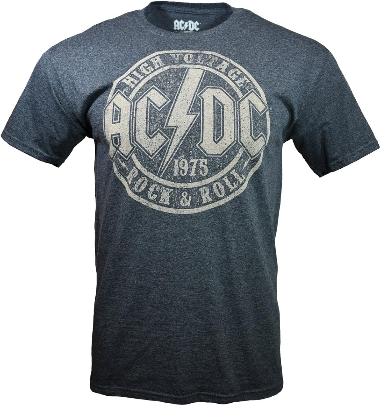 Amazon.com: AC/DC ACDC Men's T-Shirt, Official High Voltage, Rock ...