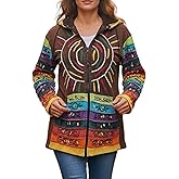 Agan Traders 2026 Sweatshirt for Women - Gypsy Brush Painted Womens Jacket - Detachable Pixie Lightweight Hoodies for Women
