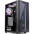 MXZ Desktop Gaming Computer Home&Office PC R5 5600GT,16GB DDR4 3200, 1 T NVME SSD，6 RGB Fans, WiFi & Win 11 Pro 64-bit Ready