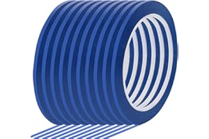 Qimoo 10 Rolls 1/8" Whiteboard Tape Line 3mm Thin Dry Erase Board Tape Lines Pinstripe Tape, Thin White Board Tape for Graphic Chart Art Tape Grid Marking, 216ft Per Roll