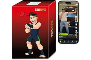 TEKXYZ® Reflex Ball with Counter App & Online Community, 2 Difficulty Levels Boxing Ball with Headband, Perfect for Reaction, Agility, Punching Speed, Fight Skill & Hand Eye Coordination Training