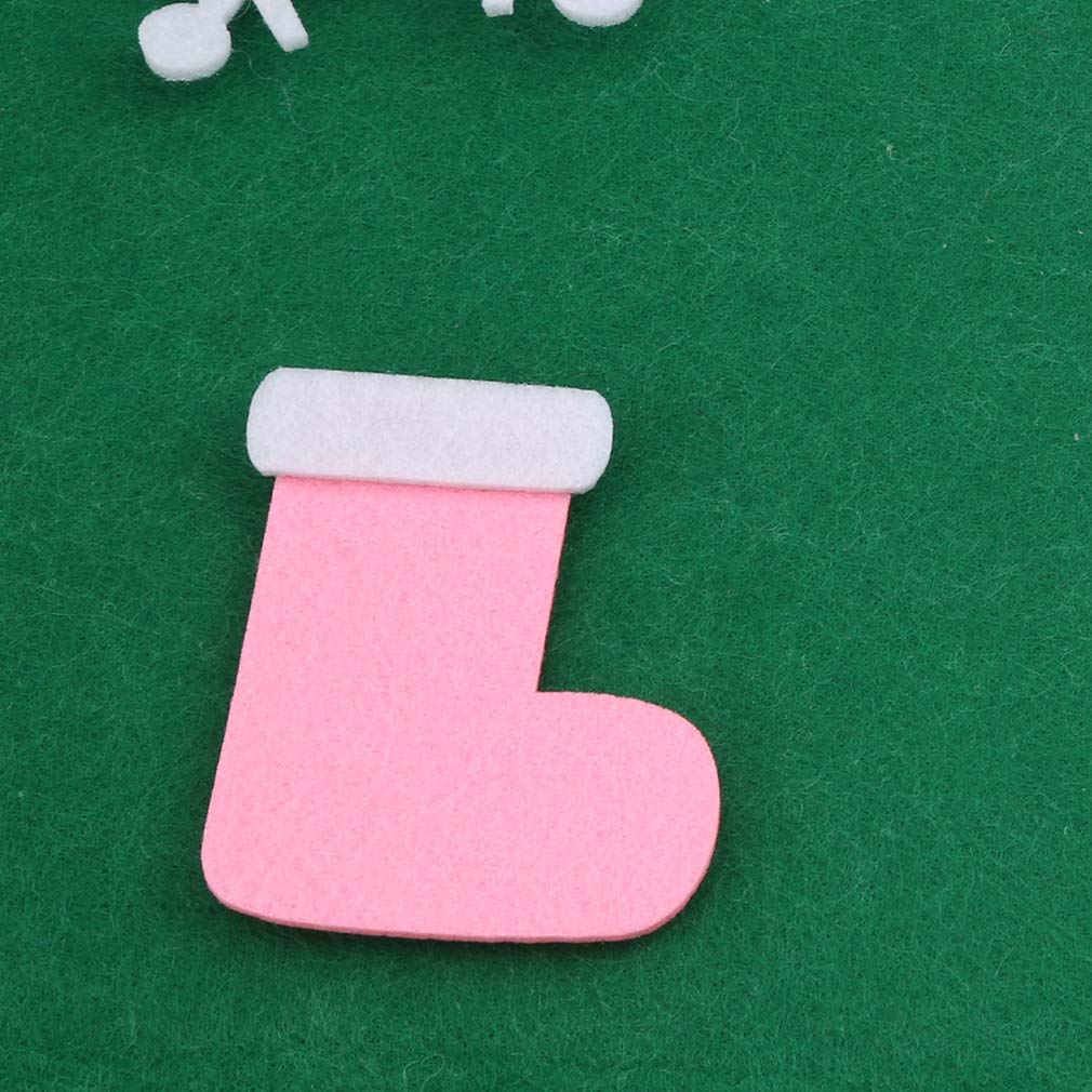 Decoración de temporada Calendario de Adviento con Bolsillos Cuenta