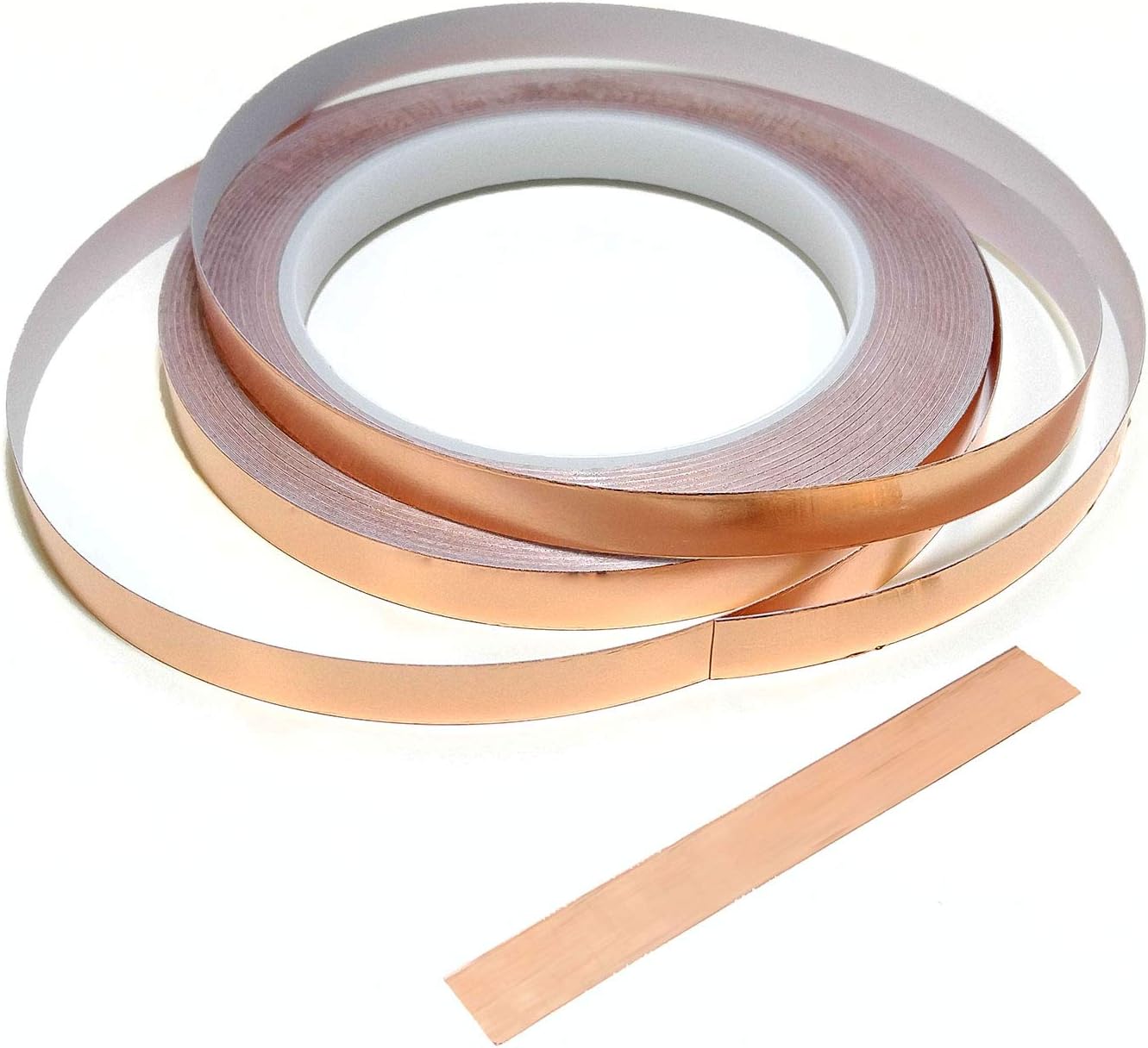 EVG 10mm X 25m Slug Copper Tape, Golden, 10mm (W) x 25m (L)