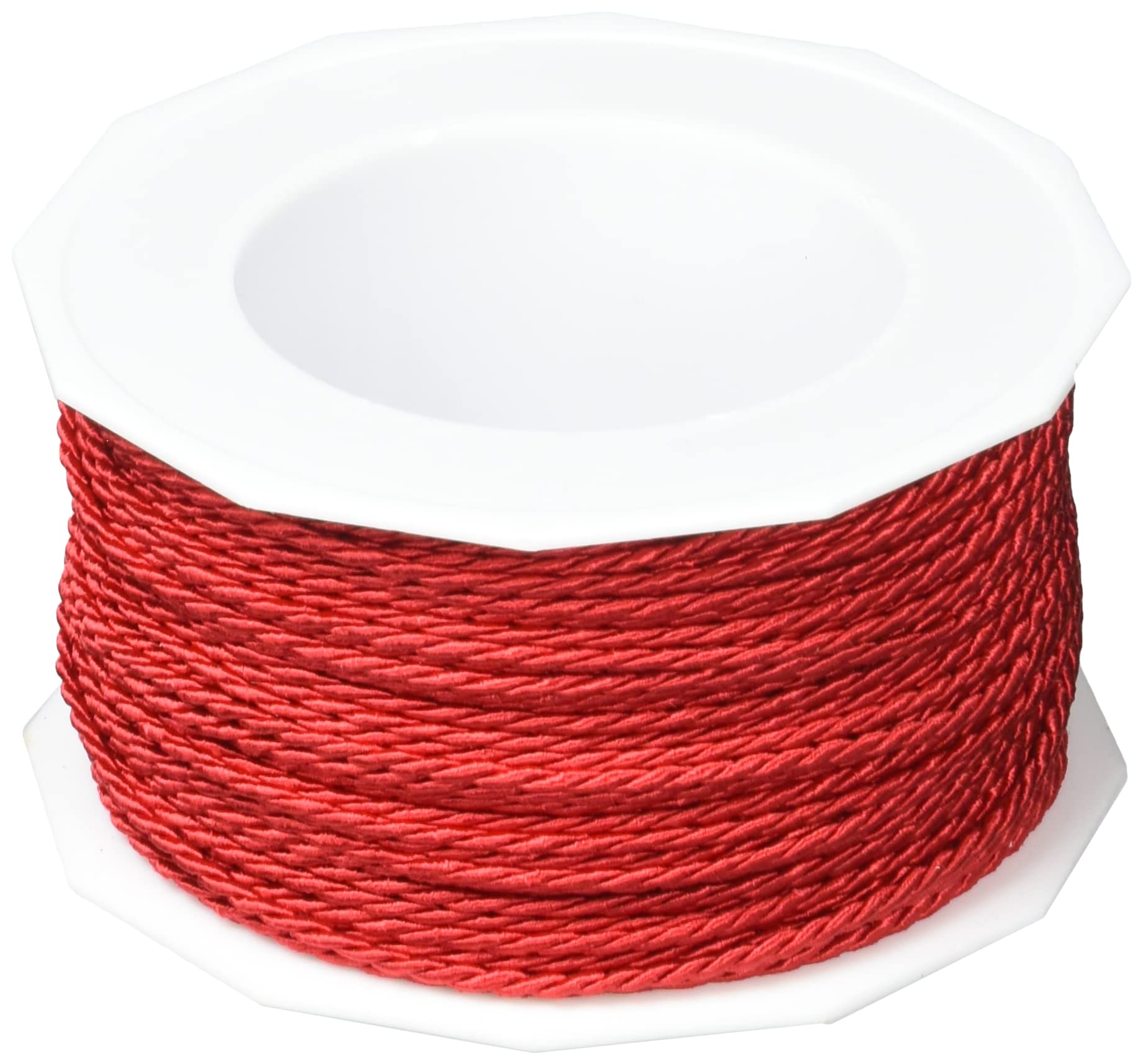 C.E. Pattberg Mosel Cord in red, 55 Yards of Braided Cord for Gifts, Parcels & Presents, 0.08 inches Width, Accessories for Decoration and Handicrafts, Tearproof Tape for Gift Wrapping