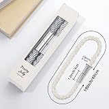 Pretty Jolly 2 Pack Magnetic Curtain Tiebacks Creamy White Modern Drape view 5