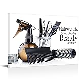 iHAPPYWALL Hair Salon Canvas Wall Art Large Barber