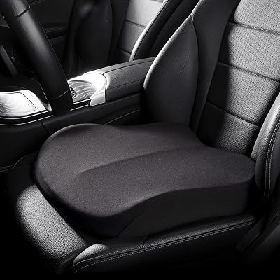 UVCMDUI Adult Car Booster Seat, Portable Height Increase 10 cm, Black