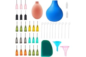 Oriisin Pottery Tools Slip Trailing Bottles for Ceramics, Precision Tip Applicator Slip Trailer Bottles with Fine Tip, Needle Tip Squeeze Bottles for Pottery Glaze Slip