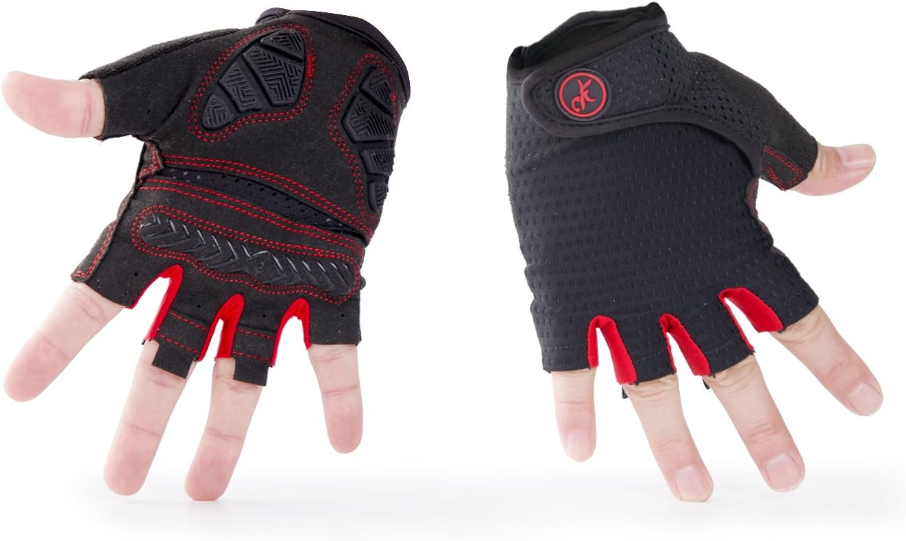 Moxo Bike Gloves/Cycling Mountain Gloves Bicycle Road Half Finger Gloves with Anti-Slip Shock-Absorbing Pad Breathable Men's/Women's Gloves