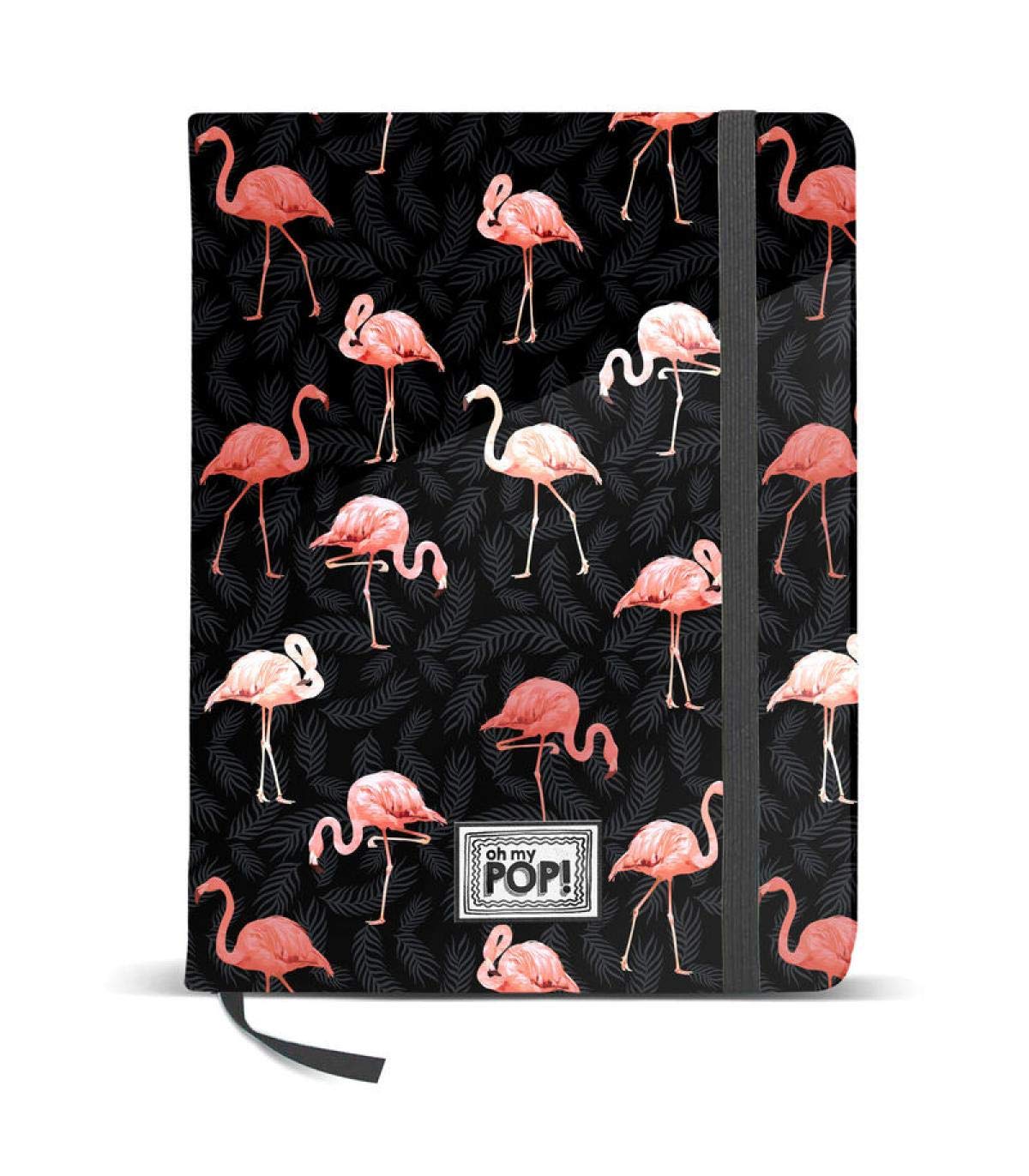 Oh My Pop! 38900 Flaminpop Diary, 14 x 21 cm, Black