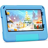 PRITOM TAB7 PRO Kids Tablets 7 inch, 64 GB, 3 GB RAM Upgraded, Toddler Tablet Android 14 with WiFi, Dual Camera, Education, Games, Kids Software Pre-Installed, Parental Control, Blue