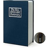 Diversion Book Safe Storage Box, Dictionary Secret Safe Can with Security Combination Lock/Key, Diversion Book Hidden Safe (B