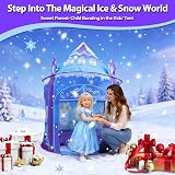 WillingHeart Princess Ice Castle Play Tent Girls Kids Pop Up Indoor Outdoor view 3